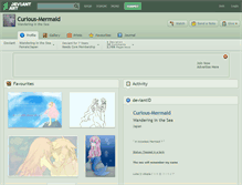 Tablet Screenshot of curious-mermaid.deviantart.com