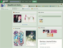 Tablet Screenshot of beautiful-art-work.deviantart.com