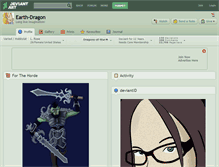 Tablet Screenshot of earth-dragon.deviantart.com