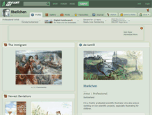 Tablet Screenshot of libellchen.deviantart.com