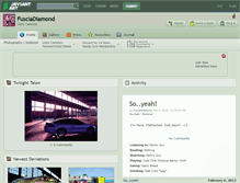 Tablet Screenshot of fusciadiamond.deviantart.com