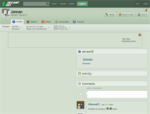 Tablet Screenshot of jonnan.deviantart.com