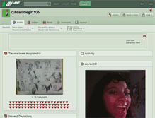 Tablet Screenshot of cuteanimegirl106.deviantart.com