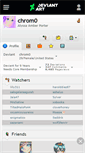 Mobile Screenshot of chrom0.deviantart.com