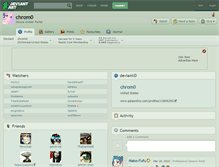 Tablet Screenshot of chrom0.deviantart.com
