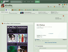 Tablet Screenshot of mcwuffles.deviantart.com