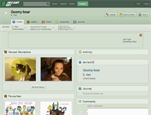 Tablet Screenshot of goomy-bear.deviantart.com
