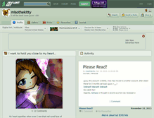 Tablet Screenshot of misothekitty.deviantart.com