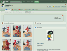 Tablet Screenshot of churichuro.deviantart.com