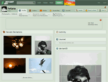 Tablet Screenshot of hetana.deviantart.com