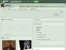 Tablet Screenshot of painterly.deviantart.com