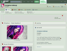 Tablet Screenshot of morgana-makeup.deviantart.com