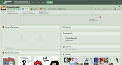 Desktop Screenshot of kiyokokyuubi.deviantart.com