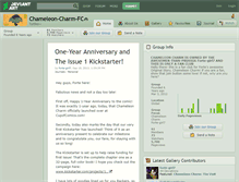 Tablet Screenshot of chameleon-charm-fc.deviantart.com