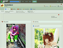 Tablet Screenshot of bumbleband.deviantart.com