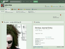 Tablet Screenshot of cake-ninja.deviantart.com