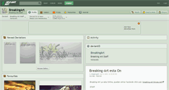 Desktop Screenshot of breakingart.deviantart.com