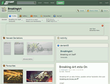 Tablet Screenshot of breakingart.deviantart.com