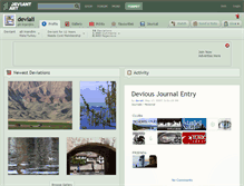 Tablet Screenshot of deviali.deviantart.com
