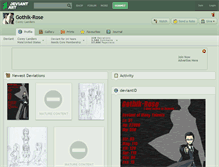 Tablet Screenshot of gothik-rose.deviantart.com