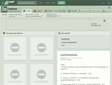 Tablet Screenshot of hashner.deviantart.com
