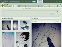 Tablet Screenshot of docdoo.deviantart.com