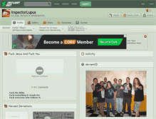 Tablet Screenshot of inspectorlupus.deviantart.com