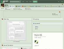 Tablet Screenshot of ek1z.deviantart.com