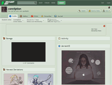 Tablet Screenshot of conniiption.deviantart.com