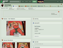 Tablet Screenshot of lon3vman.deviantart.com