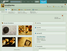 Tablet Screenshot of annashawkey.deviantart.com