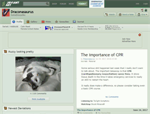Tablet Screenshot of draconasaurus.deviantart.com