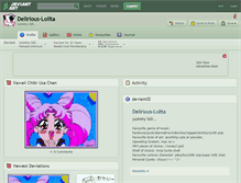 Tablet Screenshot of delirious-lolita.deviantart.com