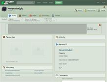Tablet Screenshot of nevermindplz.deviantart.com
