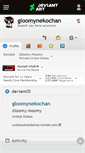 Mobile Screenshot of gloomynekochan.deviantart.com