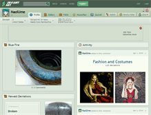 Tablet Screenshot of naoiume.deviantart.com