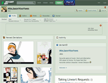 Tablet Screenshot of missjasonvoorhees.deviantart.com