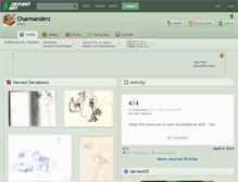 Tablet Screenshot of charmanderc.deviantart.com