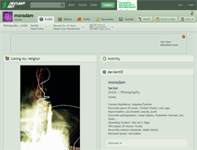 Tablet Screenshot of moradam.deviantart.com