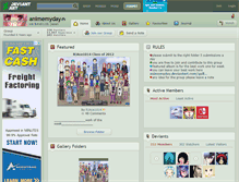 Tablet Screenshot of animemyday.deviantart.com