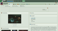Desktop Screenshot of justravelin.deviantart.com
