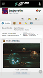 Mobile Screenshot of justravelin.deviantart.com