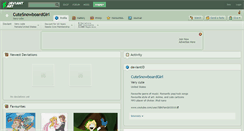 Desktop Screenshot of cutesnowboardgirl.deviantart.com