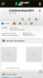 Mobile Screenshot of cutesnowboardgirl.deviantart.com