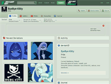 Tablet Screenshot of byebye-kitty.deviantart.com