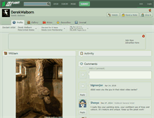 Tablet Screenshot of derekwalborn.deviantart.com