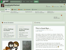 Tablet Screenshot of inexplicablywhelmed.deviantart.com