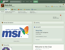 Tablet Screenshot of panty-shot.deviantart.com
