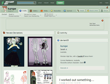 Tablet Screenshot of kurope.deviantart.com