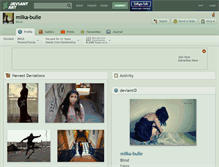 Tablet Screenshot of milka-bulle.deviantart.com